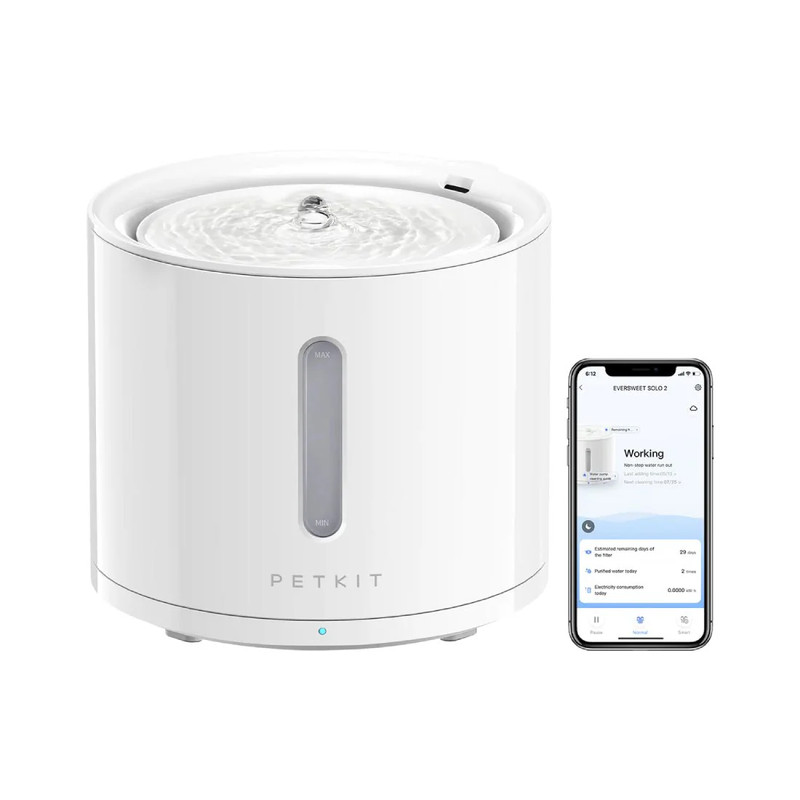 Petkit EverSweet Solo 2 Wireless Smart Pet Water Fountain - نافورة مياه للقطط